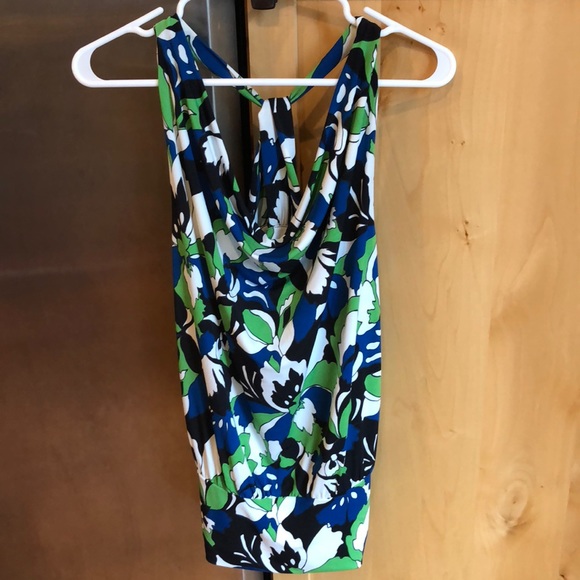 The Limited,racerback tank, banded bottom, small - Picture 1 of 7